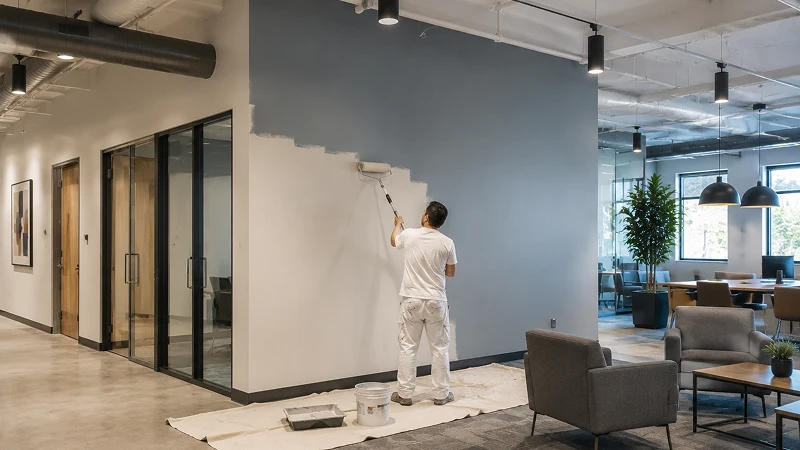 Interior wall painting